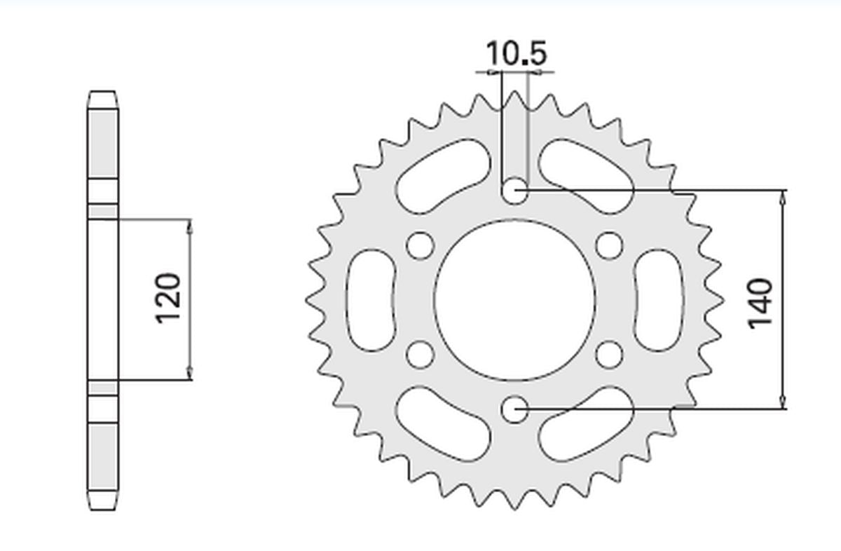 REAR SPROCKET 5301 46 SUZUKI GSXR 600 98-00 (JTR498.46)