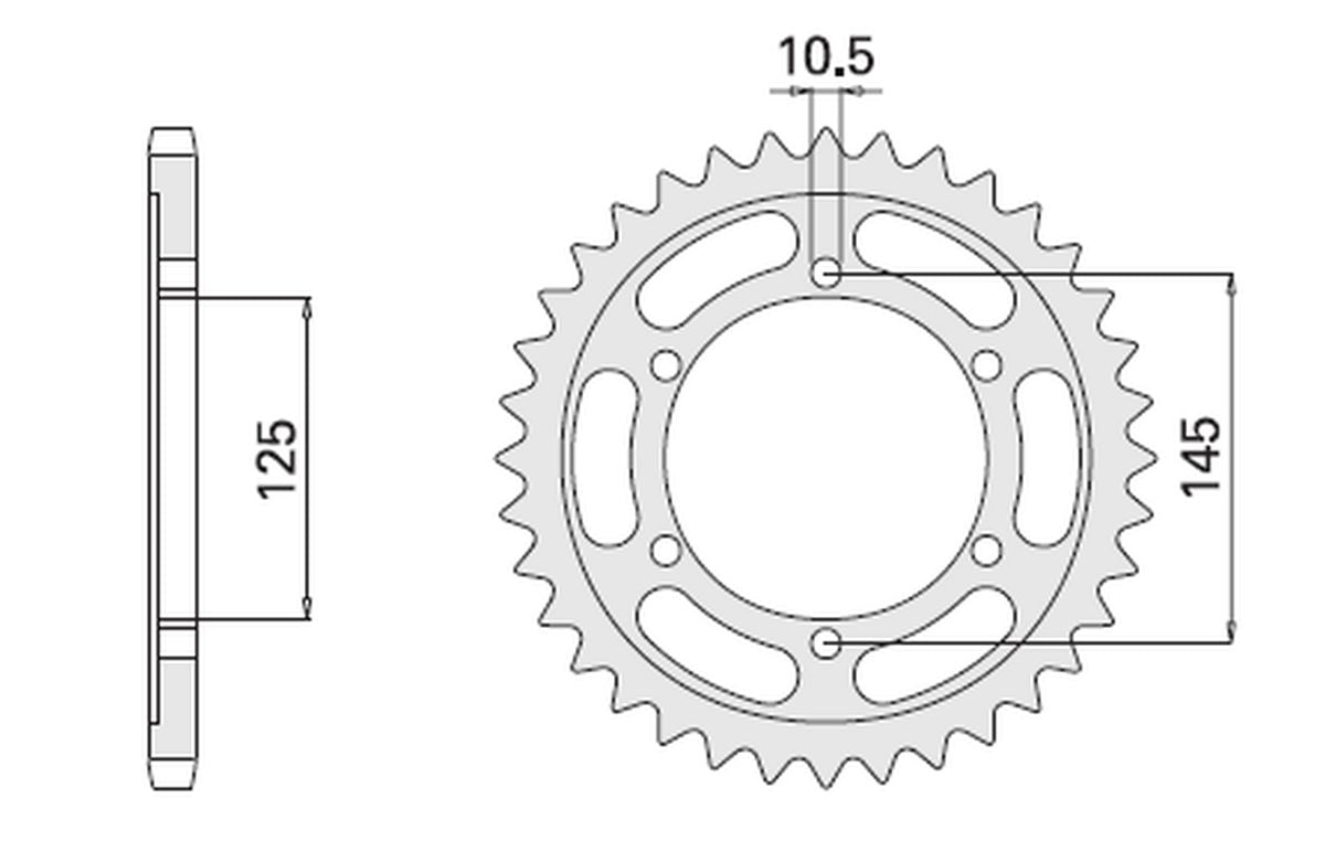 REAR SPROCKET 869 43 YAMAHA TDM 850 96-98