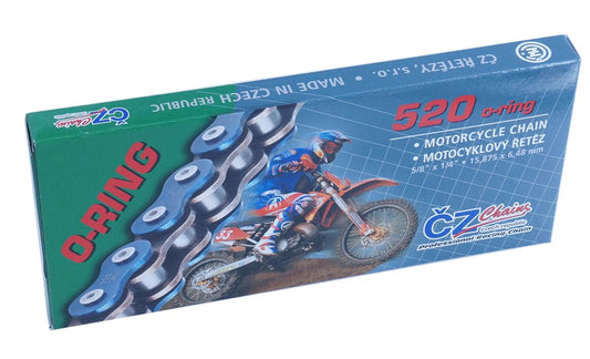 DRIVE CHAIN 520 RDO (112 LINKS) O-RING UP TO 450CC (33.8KN) (MUD REJECT HOLES) + RIVET
