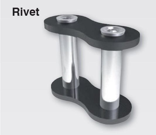 CHAIN RIVET 520 DZX ACTIVE RING (X-RING) CHROME HOLLOW RIVET