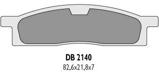BRAKE PADS KH119 - REPLACES DB2140MX-D AND DB2140QD-D