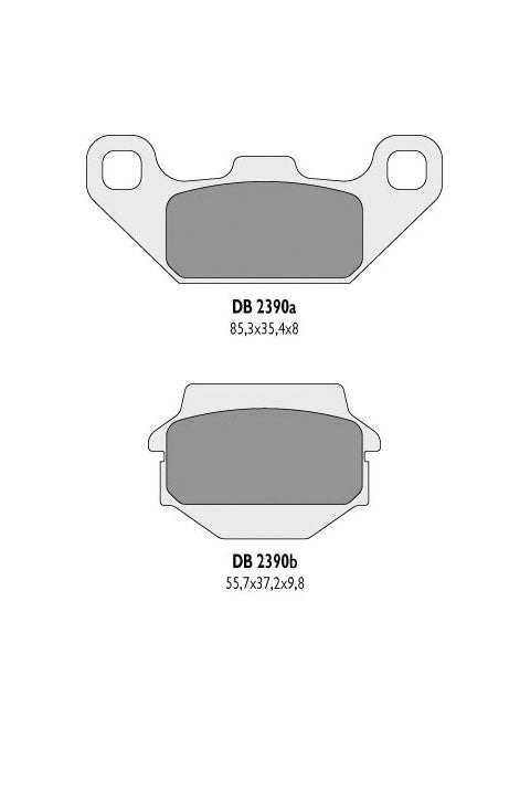 BRAKE PADS KH128 KSF 250 94-04, KEF 300 LAKOTA 94-04 - REPLACES DB2390MX-D AND DB2390QD-D