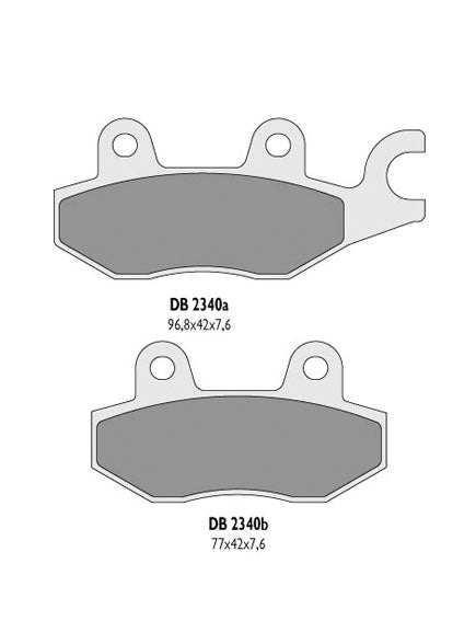 BRAKE PADS KH165 FRONT - REPLACES DB2340MX-D AND DB2340QD-D