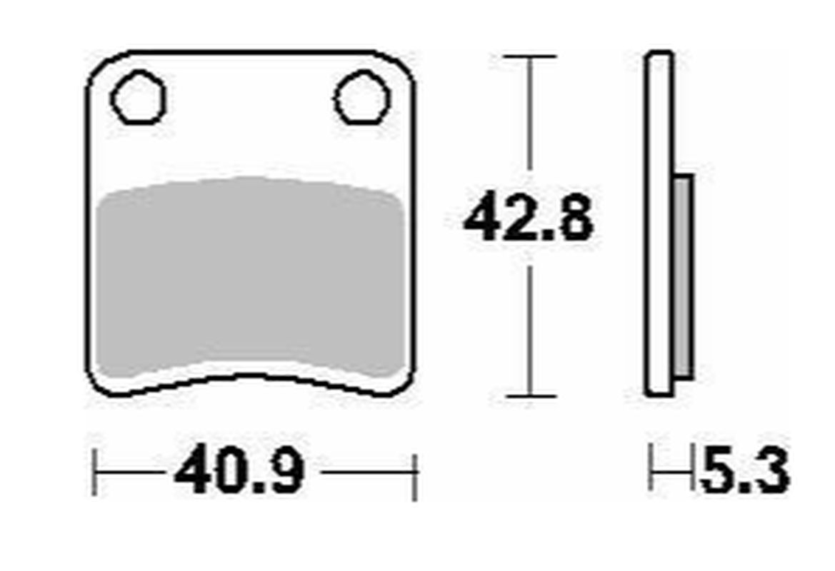 BRAKE PADS KH257/2 (PARKING BRAKE) HONDA X-ADV 750 17-22, CTX 700 14-21, DN-01 680 08-11, FJS 600 SILVERWING 01-16, FJS 400 SILVERWING 06-16, BMW C 600/650 13-21, APRILIA MANA 850 08-14, SRV 850 12-19, CRF