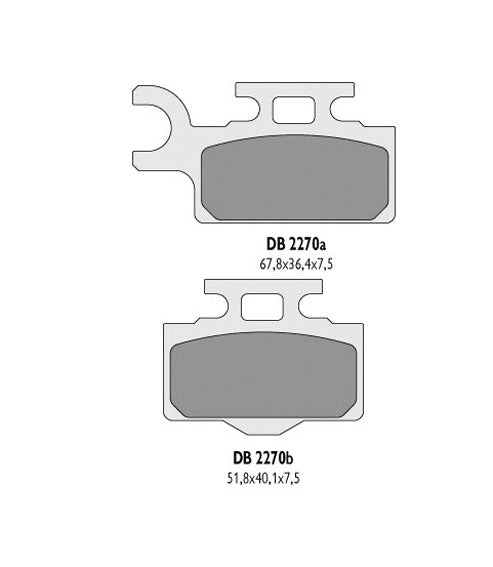 BRAKE PADS KH302 KX65 REAR - REPLACES DB2270MX-N AND DB2270QD-N