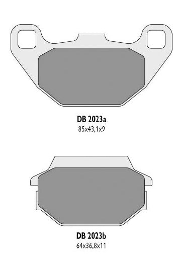 BRAKE PADS KH305 KYMCO, SYM - REPLACES DB2023QD-D AND DB2023MX-D