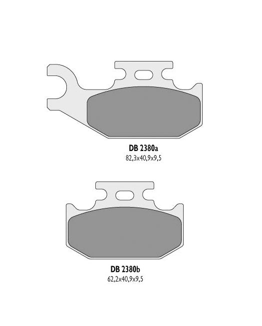 BRAKE PADS KH317 ATV SUZUKI LT-A 500 VISION 02 REAR - REPLACES DB2380MX-D AND DB2380QD-D