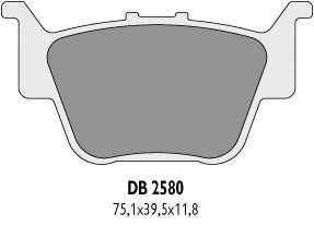 BRAKE PADS KH373 HONDA TRX REAR - REPLACES DB2580MX-D AND DB2580QD-D