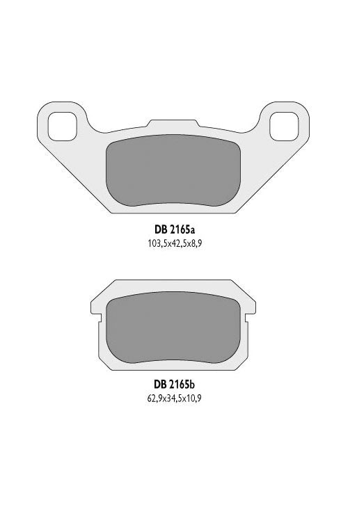 BRAKE PADS KH431 ATV ADLY + QUADZILLA - REPLACES DB2165MX-D AND DB2165QD-D