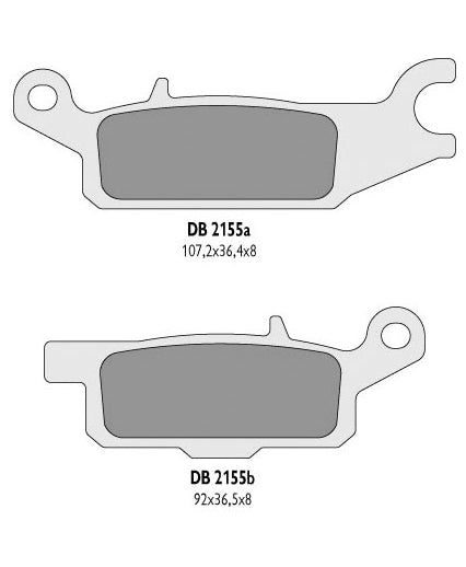 BRAKE PADS KH443 YAMAHA YFM 700 GRIZZLY 07-18, YFM 550 GRIZZLY 11-14 LEFT FRONT - REPLACES DB2155MX-D AND DB2155QD-D