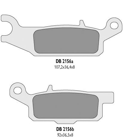 BRAKE PADS KH444 YAMAHA YFM 700 GRIZZLY 07-18, YFM 550 GRIZZLY 11-14 RIGHT FRONT - REPLACES DB2156MX-D AND DB2156QD-D