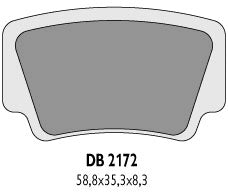 BRAKE PADS KH463 KTM QUAD - REPLACES DB2172MX-D AND DB2172QD-D