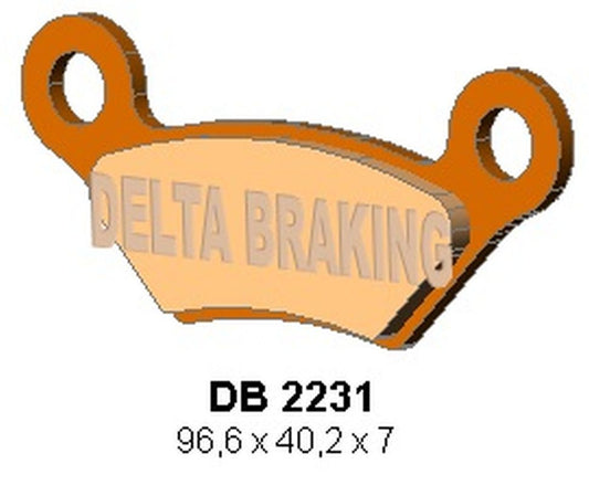 BRAKE PADS KH609 FRONT/REAR JCB 800D/1000D GROUNDHOG 08-09, 800D/1000D WORKMAX 10-14, REAR JOHN DEERE XUV 625I/825I/850I/855D GATOR 10-11