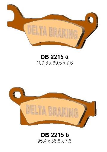 BRAKE PADS KH617 CAN-AM OUTLANDER 800/1000 12, RENEGADE 1000 12 RIGHT FRONT, REAR - REPLACES DB2215MX-D AND DB2215QD-D