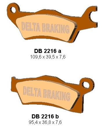 BRAKE PADS KH618 CAN-AM OUTLANDER 800/1000 12, RENEGADE 1000 12 LEFT FRONT - REPLACES DB2216MX-D AND DB2216QD-D