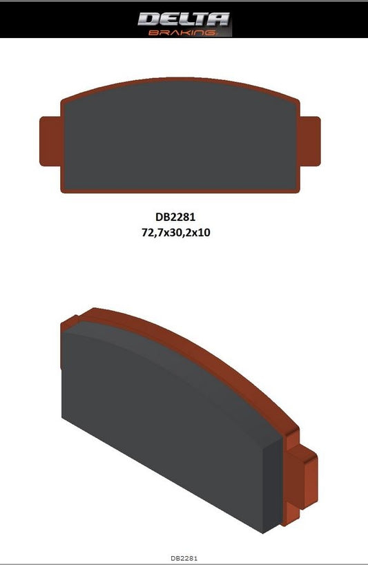 BRAKE PADS KH651 CF MOTO C-FORCE 400/450/500/600 17-21, Z-FORCE 950/1000 18-21, U-FORCE 1000 19-21, CF 500/600/800 13-15 REAR L/R