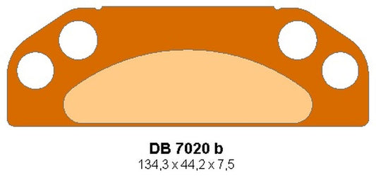 BRAKE PADS KH659 (PARKING BRAKE) LEFT FRONT POLARIS RANGER EV 10-22, RANGER 500 08-13, RANGER 700 06-09, RANGER 800 10-14, RANGER 900 DIESEL 11-14, RZR 1000 XP 14-22
