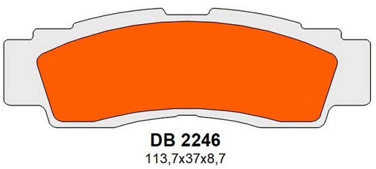 BRAKE PADS KH676 FRONT YAMAHA YXF 1000R WOLVERINE 21-22, YXZ 1000R 16-22