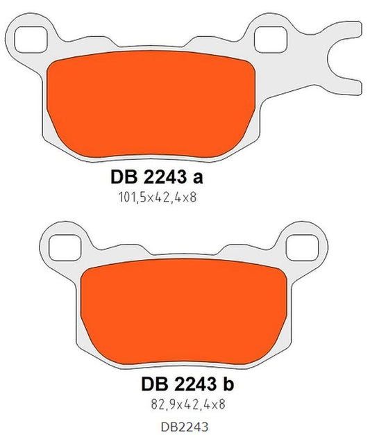 BRAKE PADS KH684 REAR LEFT CAN-AM DEFENDER/TRAXTER 800 17-21, DEFENDER/TRAXTER 976 17-22