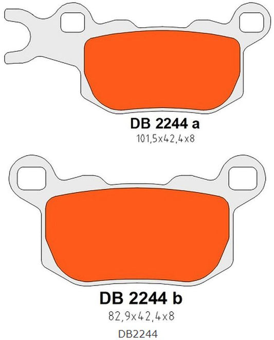 BRAKE PADS KH685 REAR LEFT CAN-AM DEFENDER/TRAXTER 800 17-21, DEFENDER/TRAXTER 976 17-22