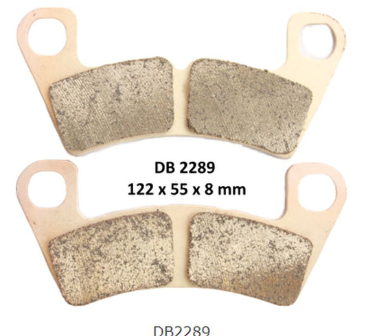 BRAKE PADS KH740 FRONT CUSHMAN HAULER DIESEL 19-20, ARCTIC CAT WILDCAT 1000 19-21, PROWLER 812 PRO 19-21
