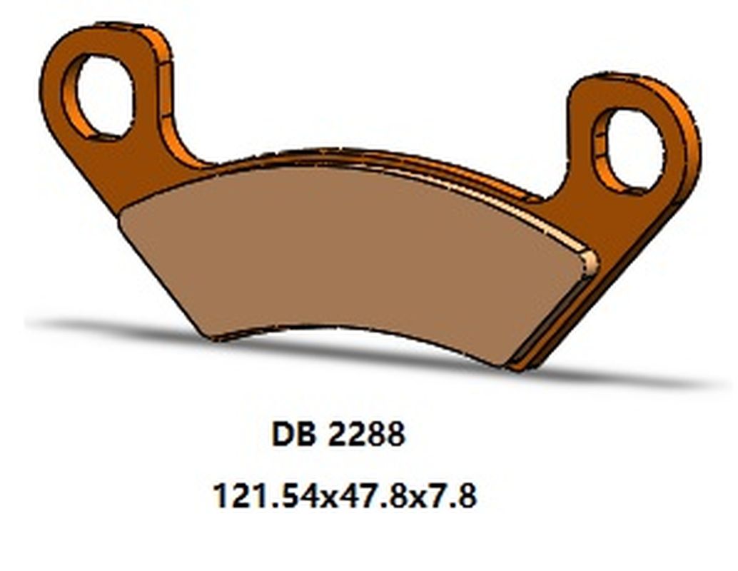 BRAKE PADS KH742 REAR CUSHMAN HAULER DIESEL 19-20, ARCTIC CAT WILDCAT 1000 19-21, PROWLER 812 PRO 19-21