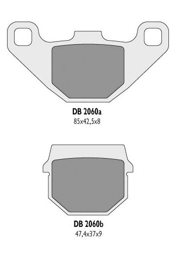BRAKE PADS KH83 - REPLACES DB2060MX-N AND DB2060QD-N