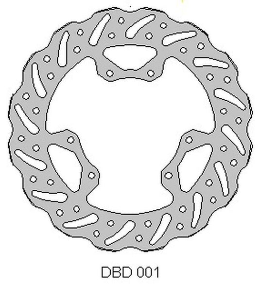 BRAKE DISC FRONT HONDA CRF 450 02-14, CRF 250 04-14, CR 125 95-07, 250 95-01 WAVE (240X101X3MM) (6X6.5MM) (NG066)