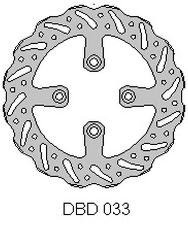 BRAKE DISC REAR GAS-GAS 65MC 21, KTM SX65 04-21, WAVE (160X45X3MM) (4X6.5MM) (NG1026)