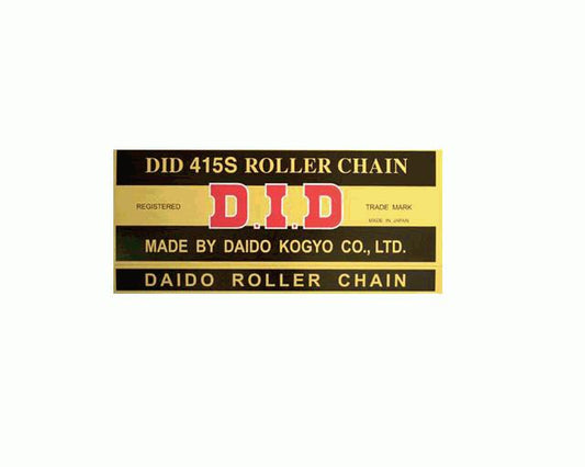 DRIVE CHAIN 415S-118 (118 LINKS) NON O-RING (OPEN + CLIP)