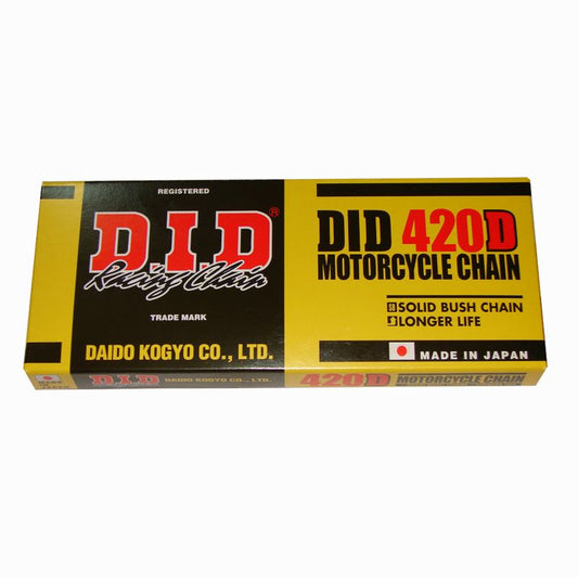 DRIVE CHAIN 420D-112 (112 LINKS) NON O-RING (OPEN + CLIP)