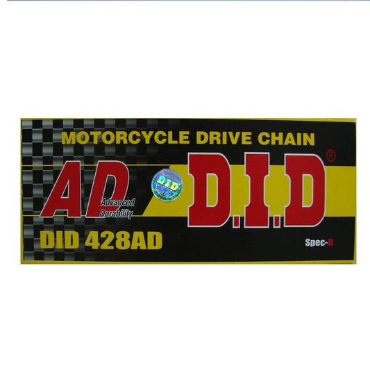 DRIVE CHAIN 428AD-128 (128 LINKS) NON O-RING (OPEN + CLIP)