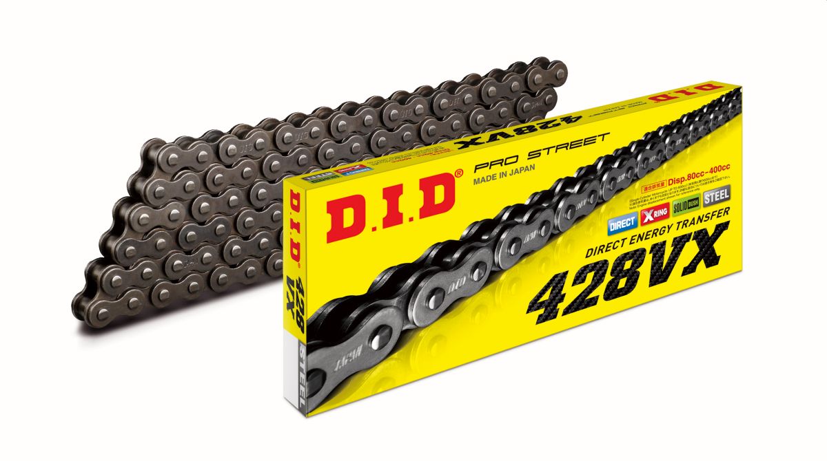 DRIVE CHAIN 428VX-130 (130 LINKS) X-RING (OPEN + CLIP)