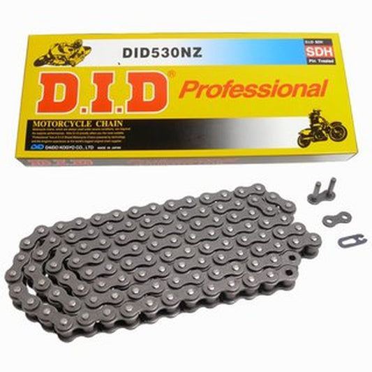 DRIVE CHAIN 530NZ-116 (116 LINKS) NON O-RING (OPEN + CLIP)