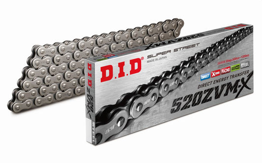 DRIVE CHAIN 520ZVMX-100 (100 LINKS) X-RING (OPEN + RIVET LINK)