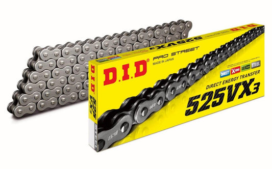 DRIVE CHAIN 525VX3-110 (110 LINKS) X-RING (OPEN + RIVET LINK)