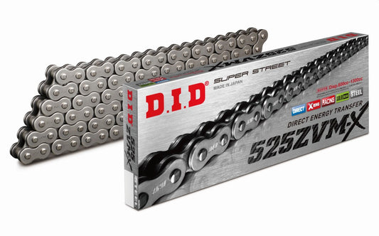 DRIVE CHAIN 525ZVMX-100 (100 LINKS) X-RING (OPEN + RIVET LINK)