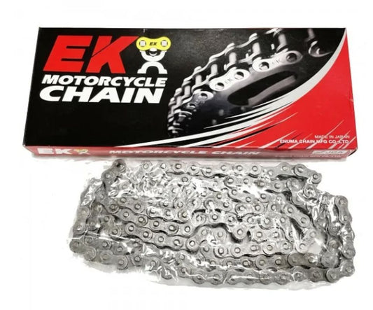 DRIVE CHAIN EK420DEH NON-O-RING 140 LINKS HEAVY DUTY NATURAL COLOR (MADE IN JAPAN)