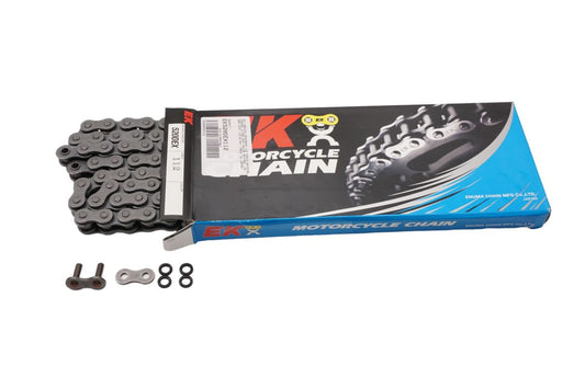 DRIVE CHAIN EK520DEX 112 LINKS QX-RING ENDURO ULTRALIGHT NATURAL COLOR (UP TO 500CC) (37.8KN) (MADE IN JAPAN)