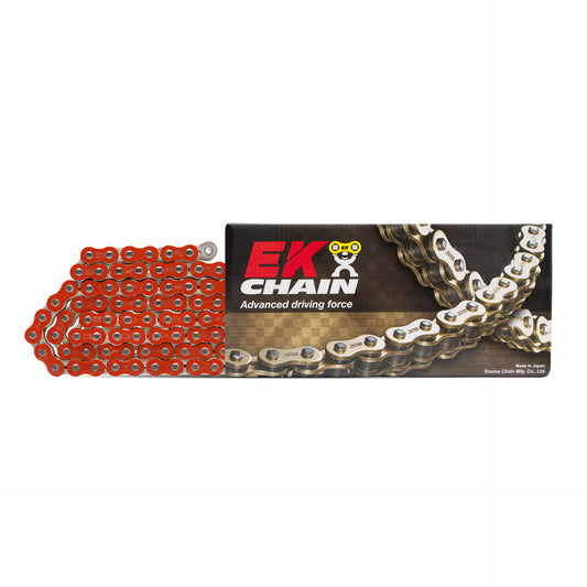DRIVE CHAIN EK520MRD-7 120 LINKS NON-O-RING RED (MOTOCROSS UP TO 500CC) (39.7KN) (MADE IN JAPAN) (CLIP)