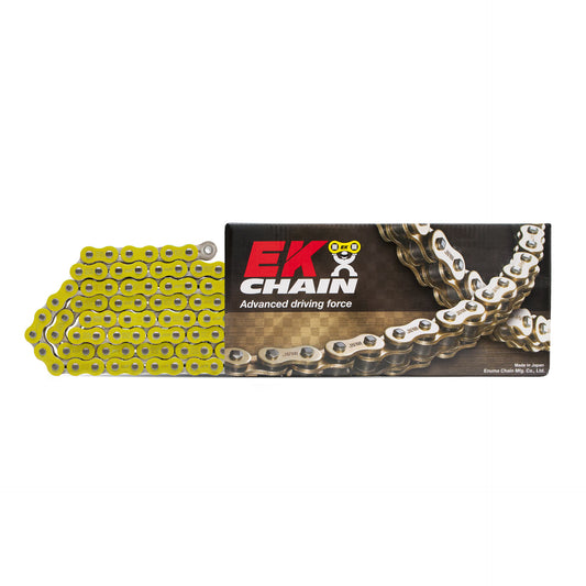 DRIVE CHAIN EK520MRD-7 120 LINKS NON-O-RING YELLOW (MOTOCROSS UP TO 500CC) (39.7KN) (MADE IN JAPAN) (CLIP)