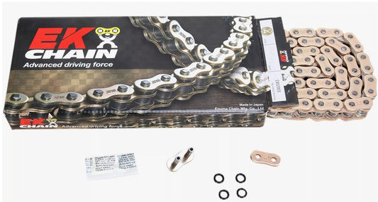 DRIVE CHAIN ZVX3 ULTRA SPORT NX-RING 520ZVX3 120 LINKS GOLD (UP TO 1200CC) (41.8KN) (MADE IN JAPAN) (RIVET)