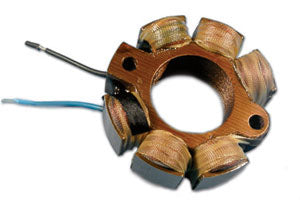 ALTERNATOR (STATOR) COIL YAMAHA YZ250 85-87, YZ125 87, HONDA CR250/125 84-85, SUZUKI RM250 87-93, RM125 89-93