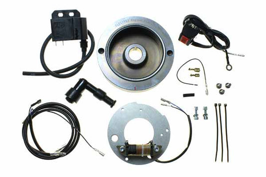 IGNITION KIT ROTOR + ALT COIL + IGNITION COIL + CDI + SPARK CAP FOR CZ MOTOCROSS (SINGLE CYL)