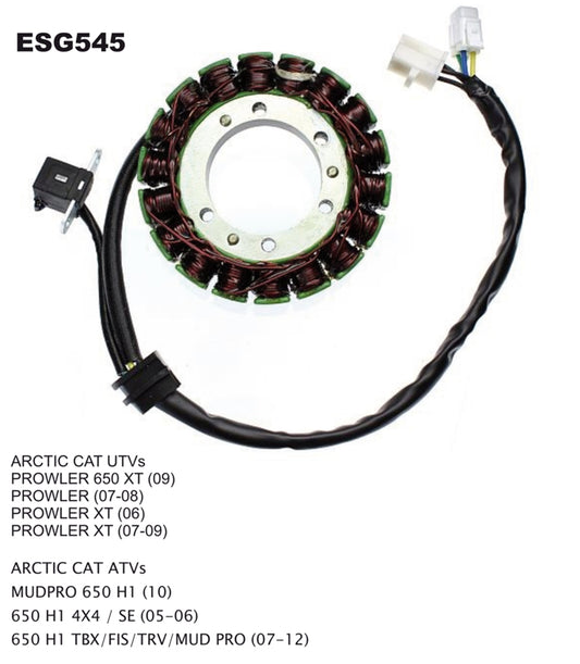 STATOR WINDING ARCTIC CAT 650 H1 06- (0802-037)