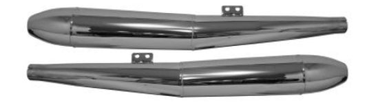 EXHAUST TIP (MUFFLER) CHROME RIGHT (OEM STYLE) BMW R50/5, R75/5, R60/5 69-72 (LENGTH 81.5CM)