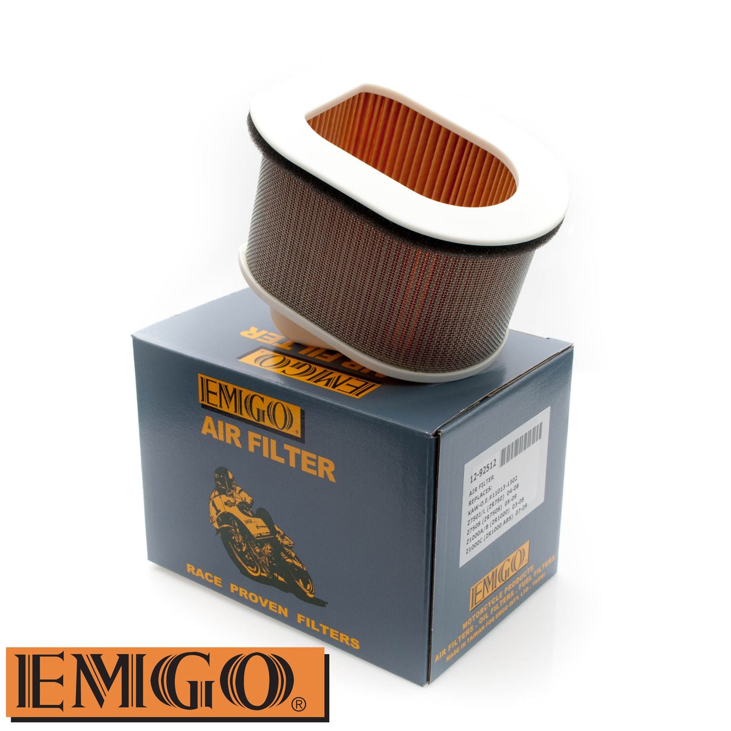 AIR FILTER KAWASAKI Z750 (05-12), Z1000 (03-09) (HFA2707) (OEM:11013-1302) (K2160)