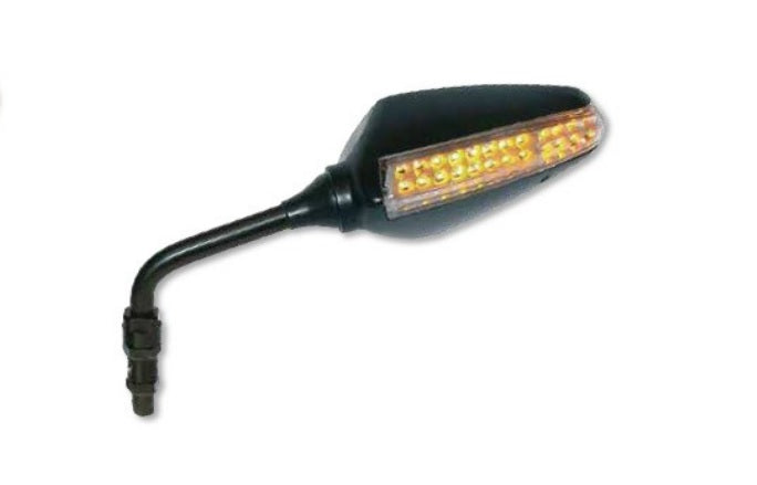 UNIVERSAL LEFT MIRROR WITH LED INDICATOR BLACK (PAIR FOR FAR7166)
