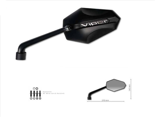 LEFT MIRROR VIPER (ALUMINIUM) COLOR BLACK