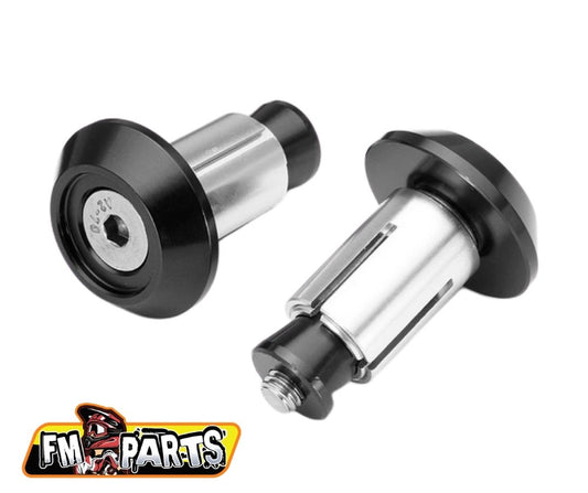 HANDLEBAR ENDS / CAPS ALUMINIUM BLACK